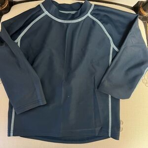 LEVERET navy blue baby swim shirt UPF 50+ boys 18-24m